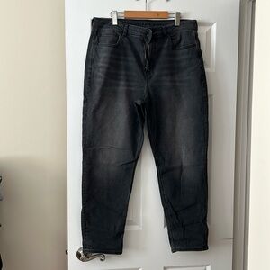 American Eagle Outfitters Black Washed Boyfriend Jeans
